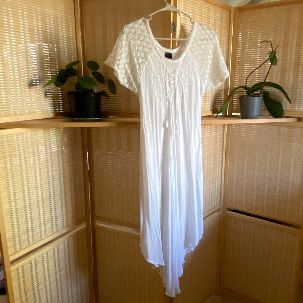 Beautiful White Lace Summer Dress